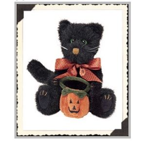 Boyds Bear Pepper B. Scaredycat Halloween cat